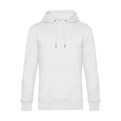 B&C King Hooded - Sweat Capuche King - Blanc
