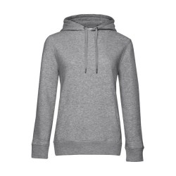 B&C Queen Hooded - Sweat Capuche Queen - Blanc - 3XL