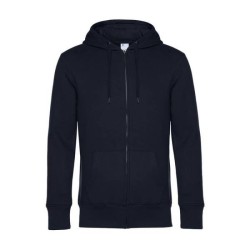 B&C King Zipped Hood - Sweat Capuche zippé KING - Blanc - 4XL
