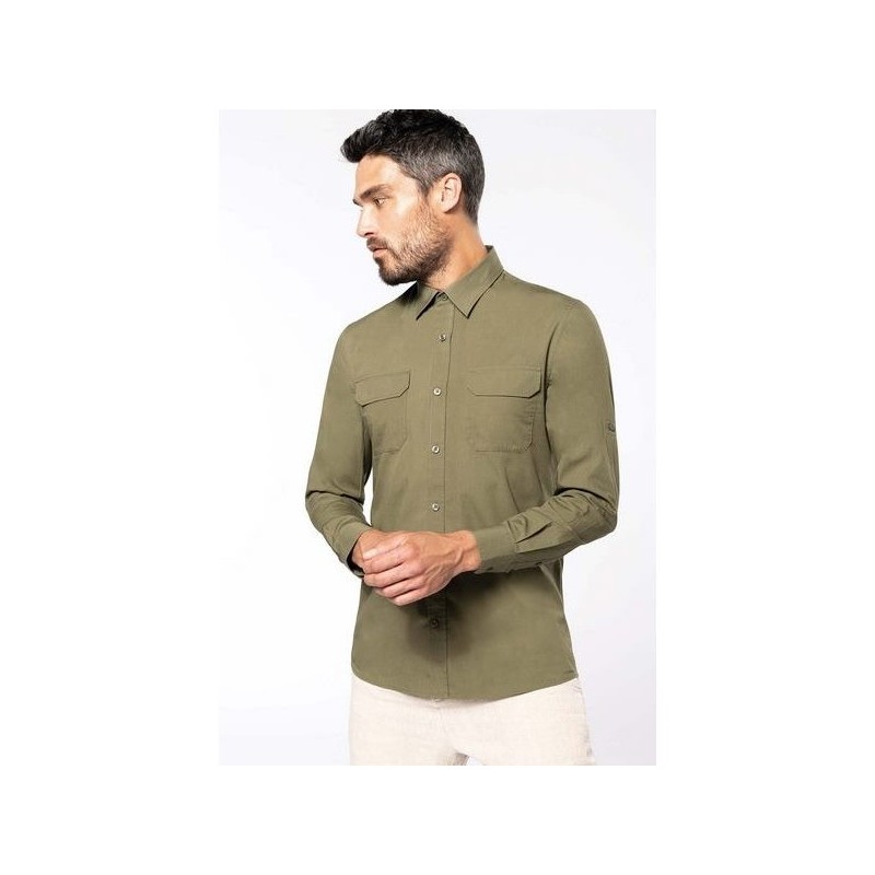 Chemise safari manches longues homme - kariban