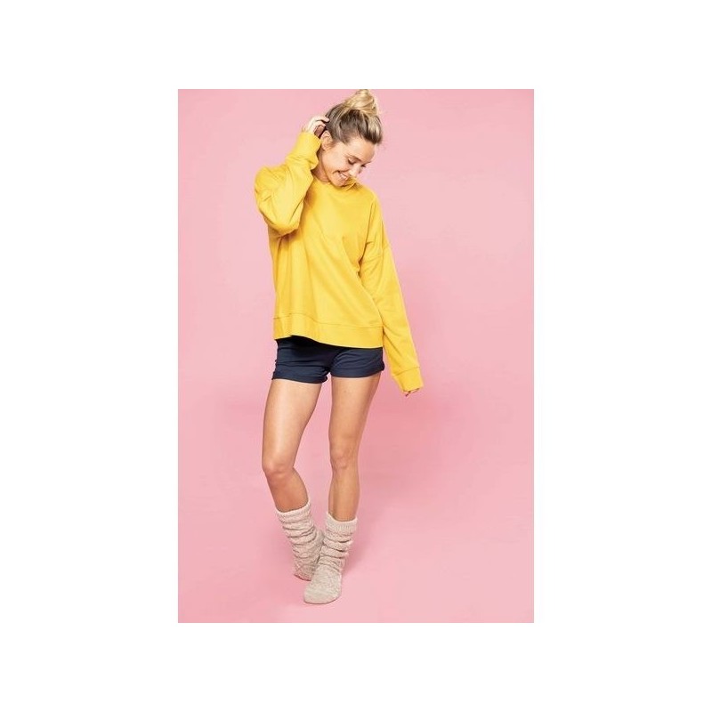 Sweat-shirt capuche lounge bio femme - kariban