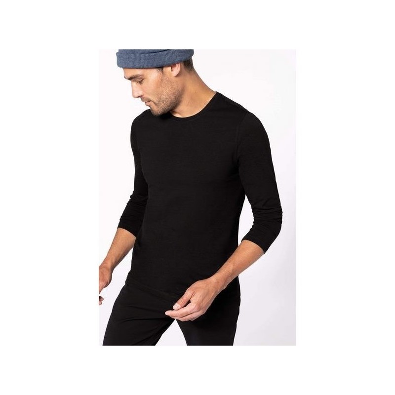 T-shirt col rond manches longues homme - kariban