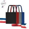 Sac shopping français 17x41cm coton bio 240g