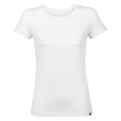 ATF LOLA - Tee-shirt femme col rond made in France - Blanc