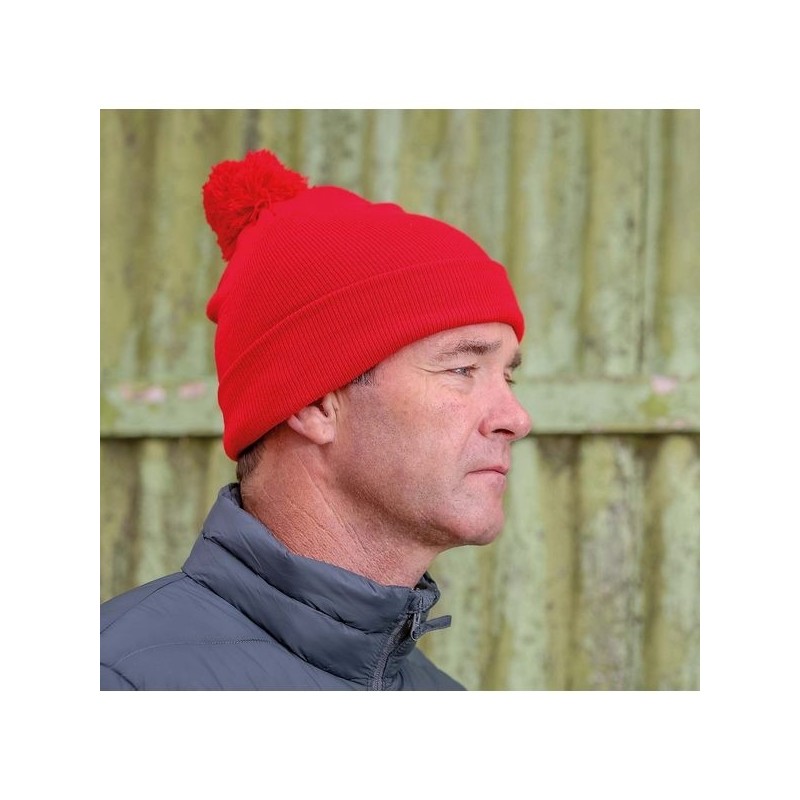 Bonnet pompon beanie - result