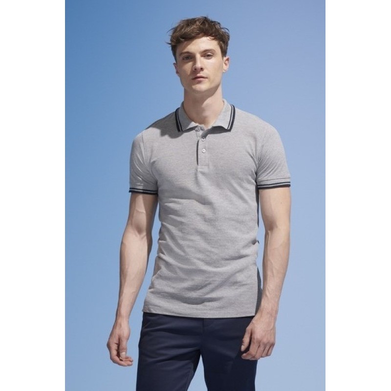 Polo fit contrasté 200g pasadena