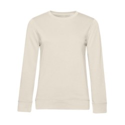 Sweat col rond organique femme - blanc