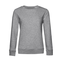 Sweat col rond organique femme - blanc