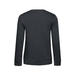 Sweat col rond organique femme - blanc