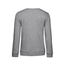 Sweat col rond organique femme - blanc
