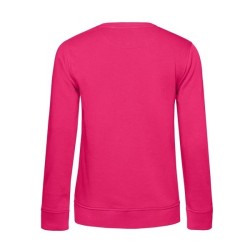 Sweat col rond organique femme - blanc