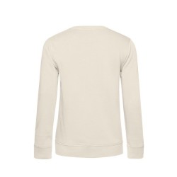 Sweat col rond organique femme - blanc