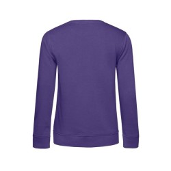 Sweat col rond organique femme - blanc