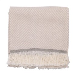 écharpe hamam avec tissage en chevrons