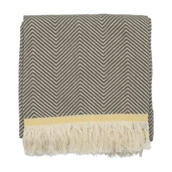 écharpe hamam avec tissage en chevrons