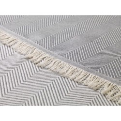 écharpe hamam avec tissage en chevrons