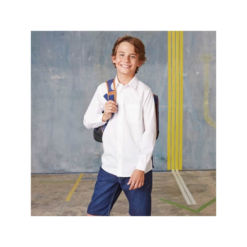 Chemise Popeline Manches Longues Enfant Kariban