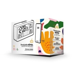 Pendulette reveil multifonctions avec capteur exterieur