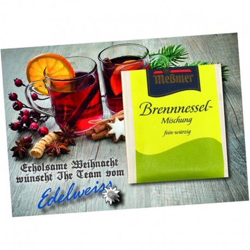 Carte a6 avec sachet de thé