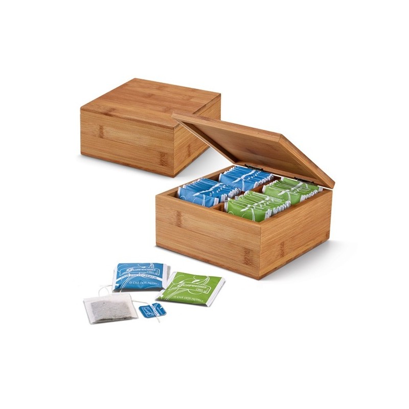  boîte à thé en bambou