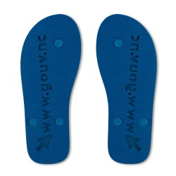 Paire de tongs sur-mesure - logo en creux