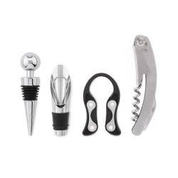 4 accessoires à vin en tonneau