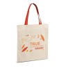 Tote bag en coton 140g/m² avec anses de couleurs