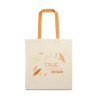Tote bag en coton 140g/m² avec anses de couleurs