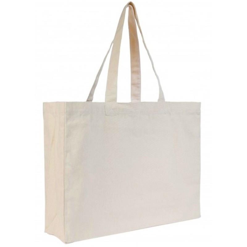Tote bag grand format à soufflet  - 220g/m²