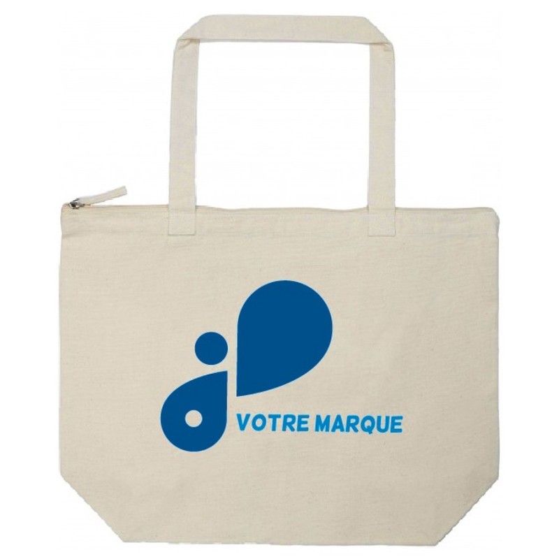 Tote bag avec fermeture zippée - 280g/m²