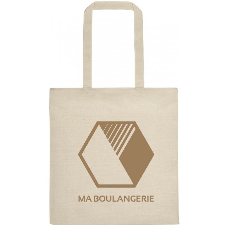 Tote bag en coton zippé avec soufflet - 220g/m²