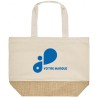 Tote bag coton et jute 220g/m²