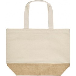 Tote bag coton et jute 220g/m²
