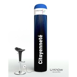 Colonne 220x44cm avec gonfleur intégré