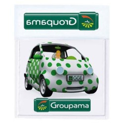 Porte-vignette assurance adhésif