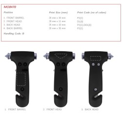  Marteau de sécurité 3 en 1