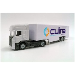 Camion remorque avec jupe 1:87