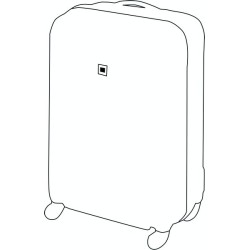 Trolley-boardcase ABS 4 roues  35x20x55cm