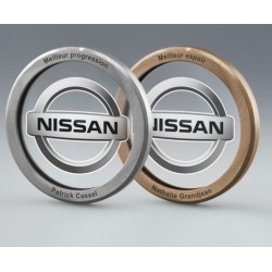 Médaille verre métal