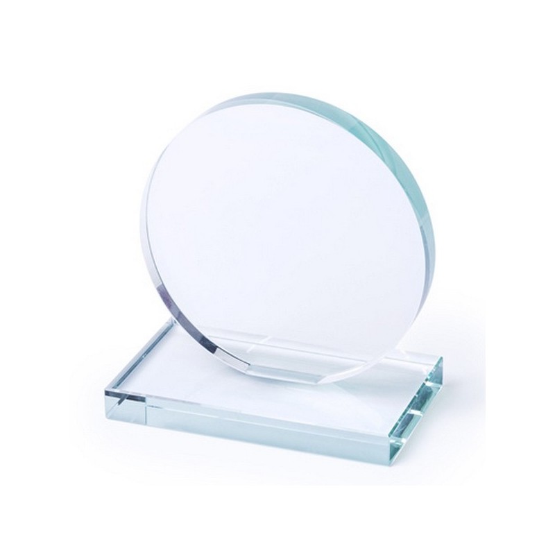 Plaque en verre ronde