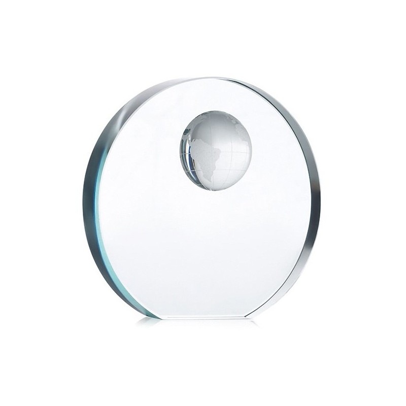 Trophée globe en verre