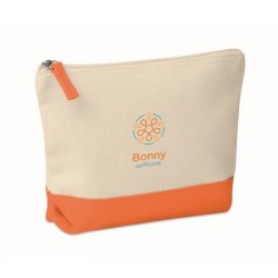  Trousse en coton bicolore