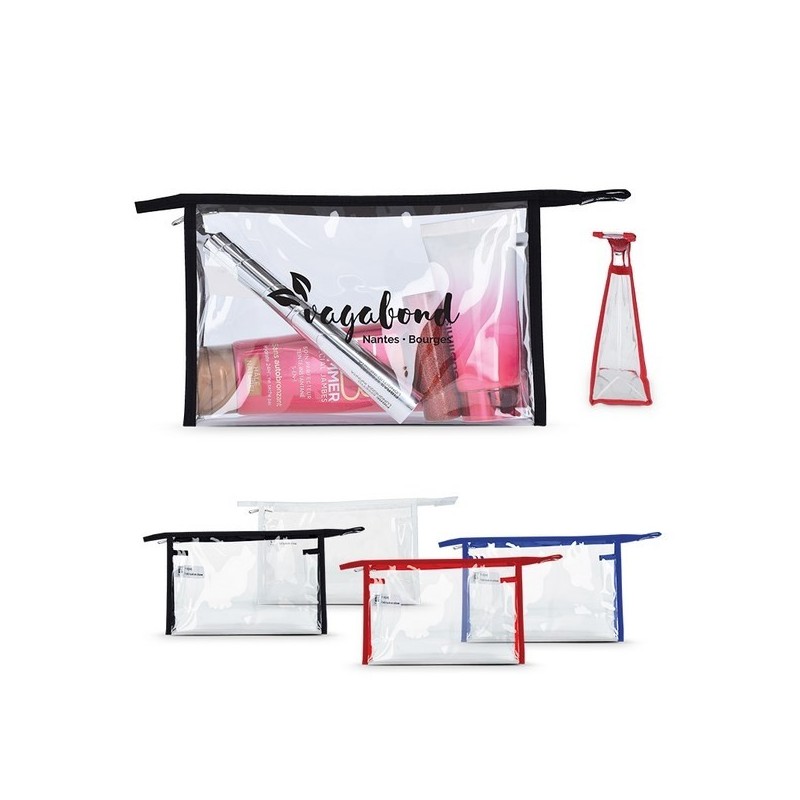 Petite trousse de toilette transparente