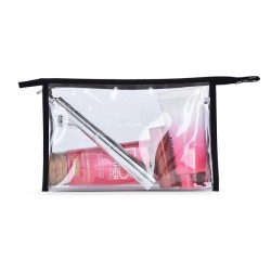 Petite trousse de toilette transparente
