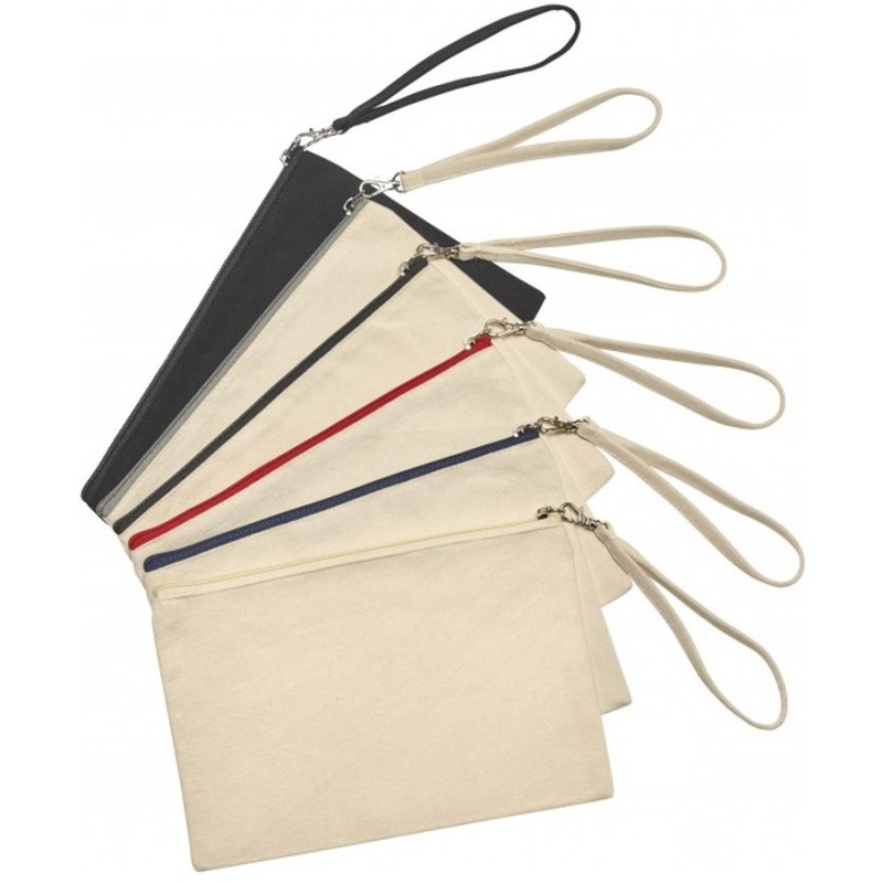 Pochette zippée en coton bio marylin 26x17cm