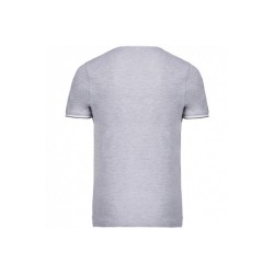 T-shirt col V en maille piquée