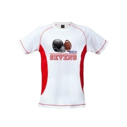 T-shirt technique 100% polyester respirant 135g/m2 et coutures renforcées