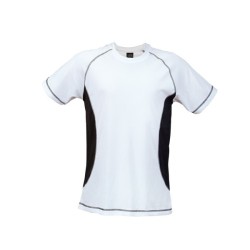 T-shirt technique 100% polyester respirant 135g/m2 et coutures renforcées