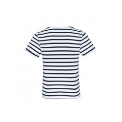 T-shirt rayé marin avec poche manches courtes enfant