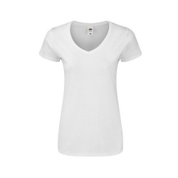 T-Shirt Femme Blanc - Iconic V-Neck